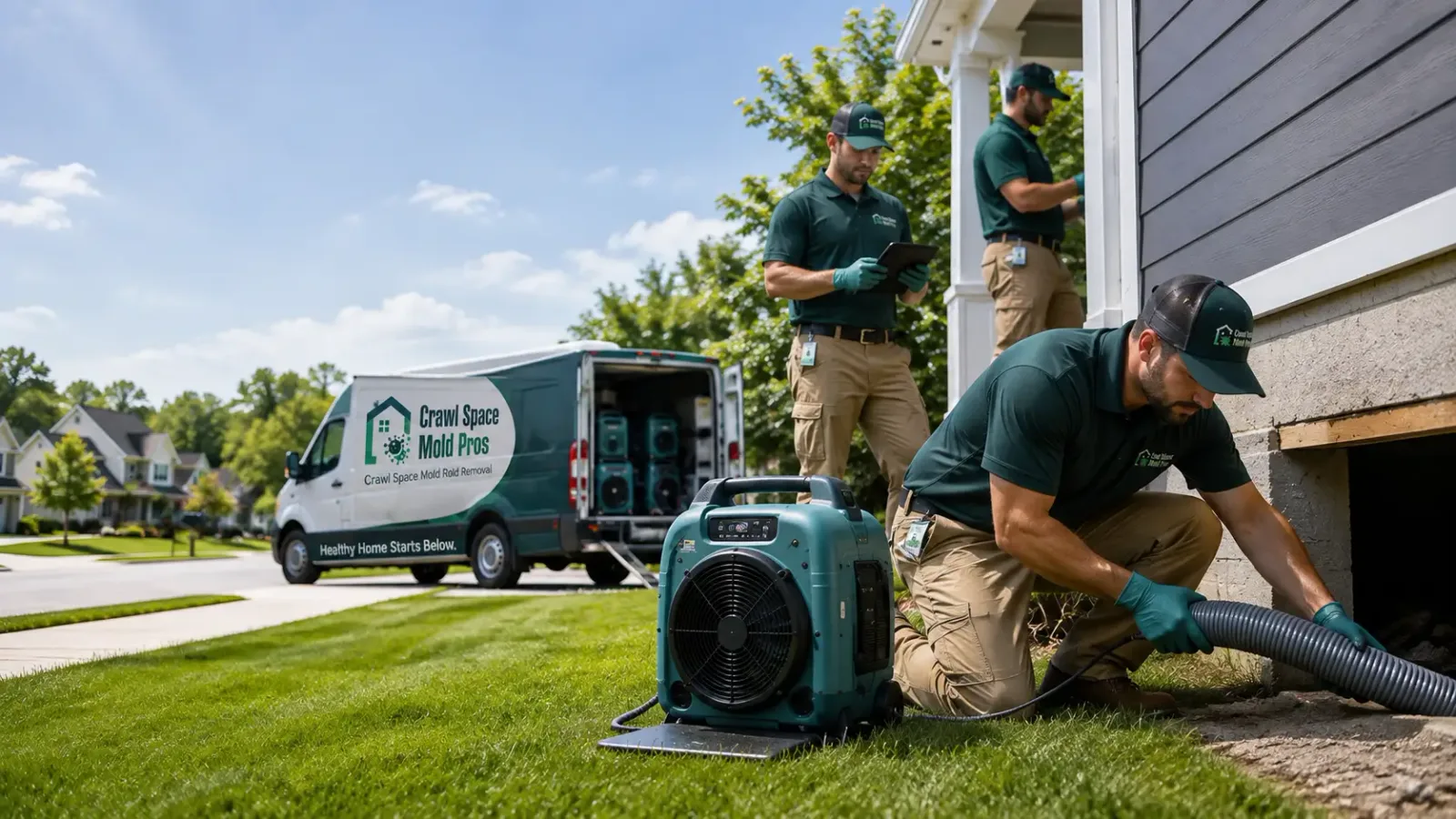 Crawl Space Mold Removal in Washington, MI